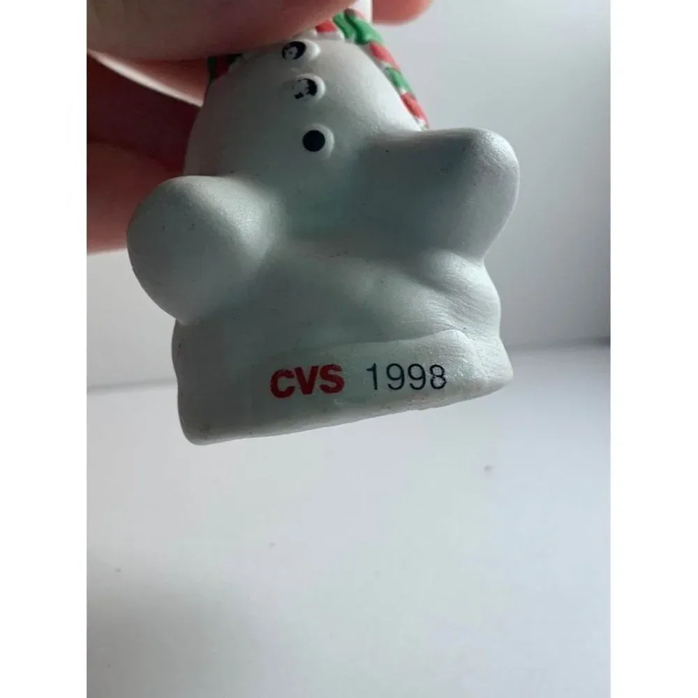 Vintage 1998 CVS Snowman Christmas Tree Ornament